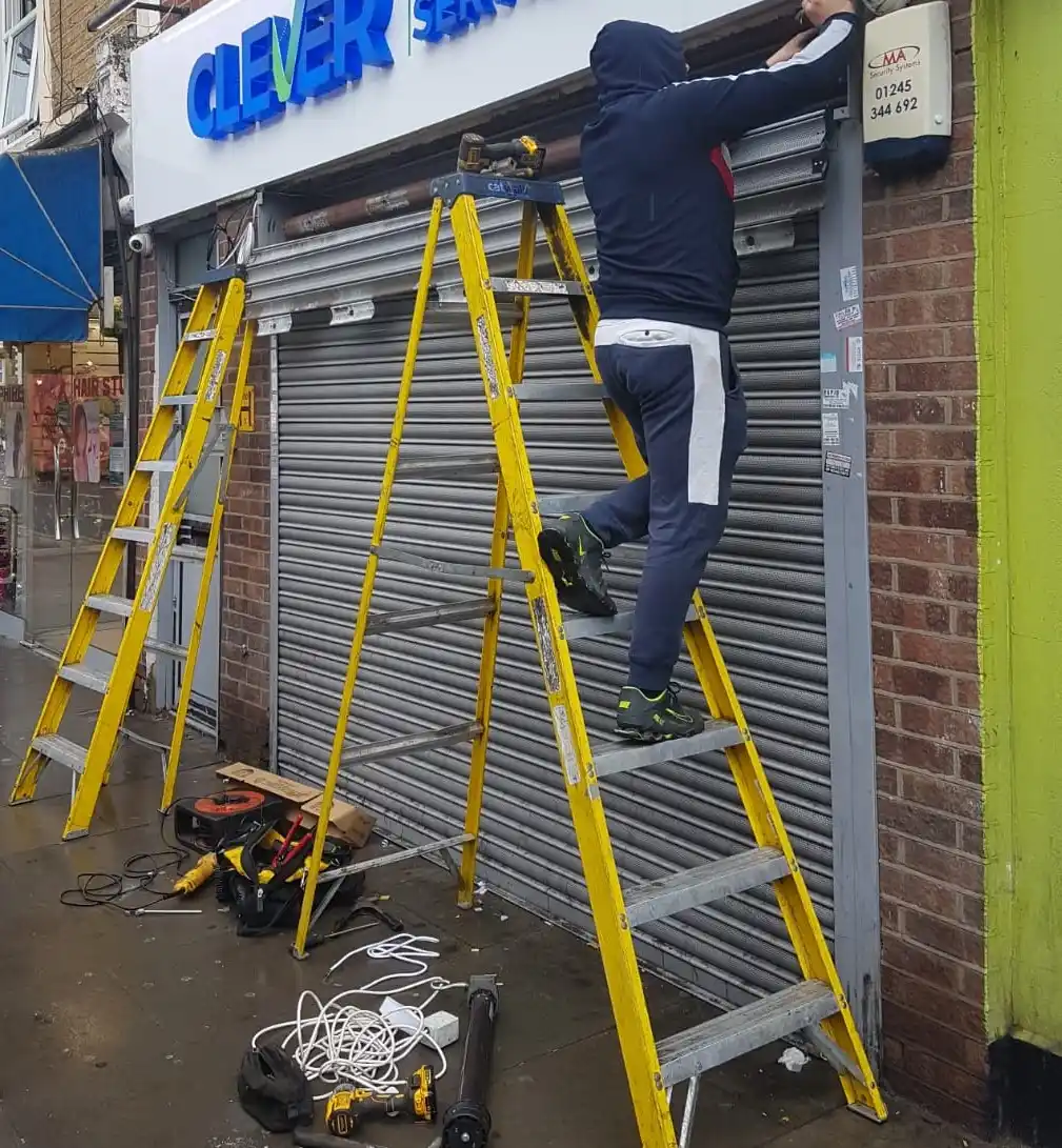 Roller shutter repair technician working in Waltham Abbey